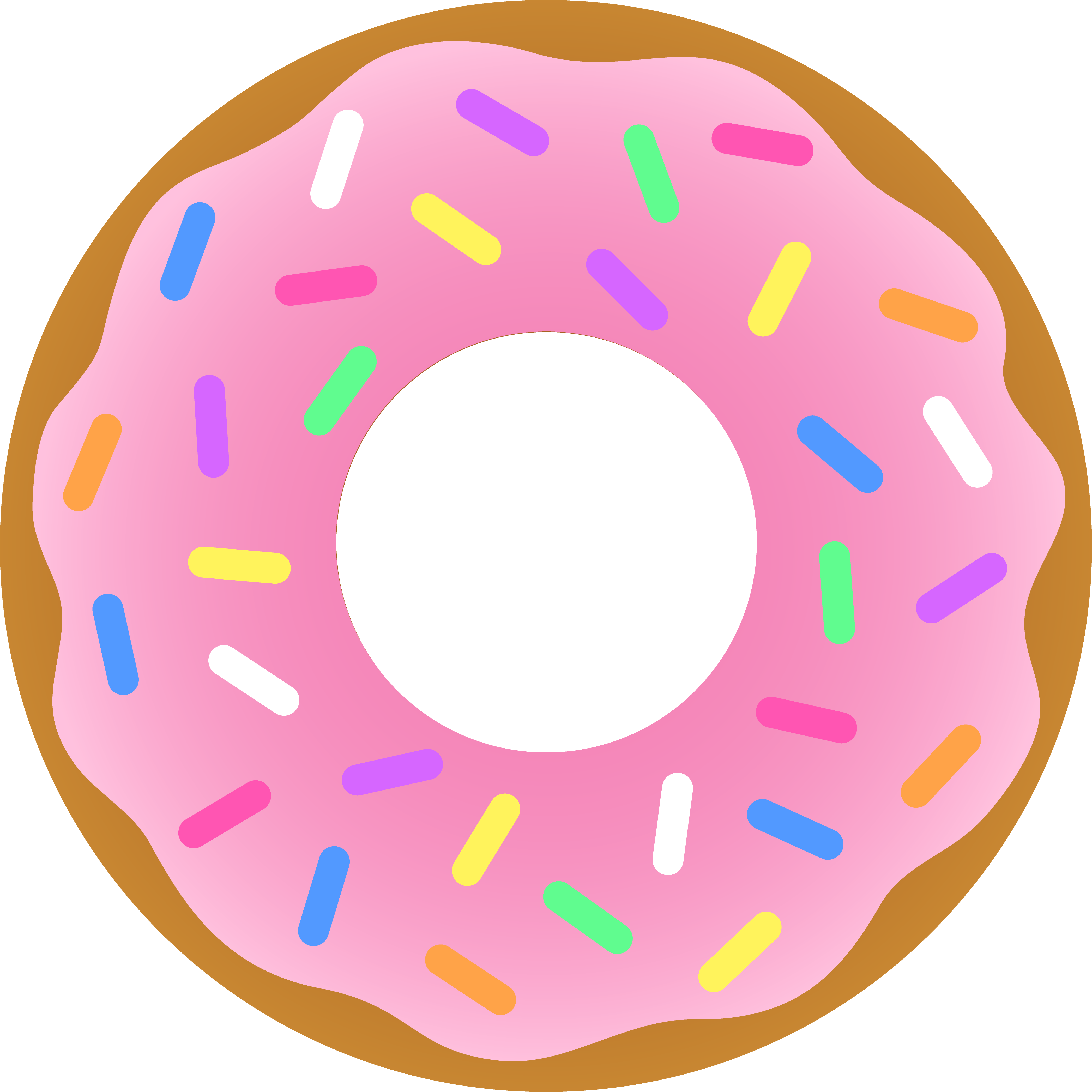 Donut And Coffee Cartoon - Free Clipart Images