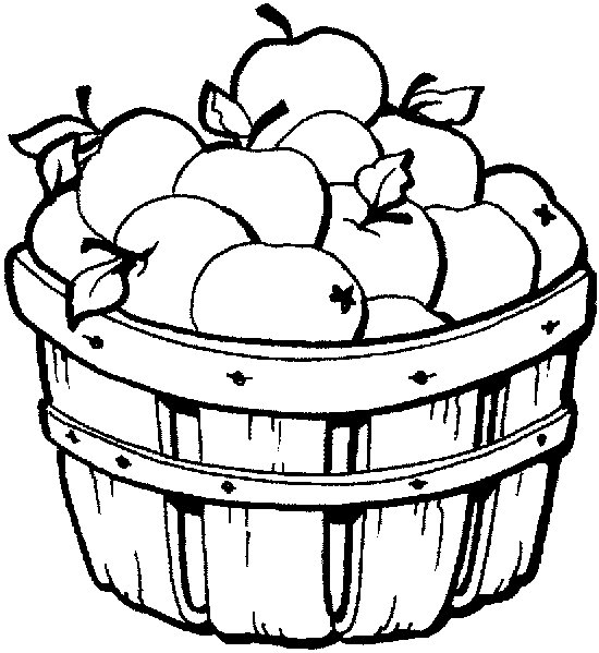 Fall Apples Coloring Pages - Free Clipart Images