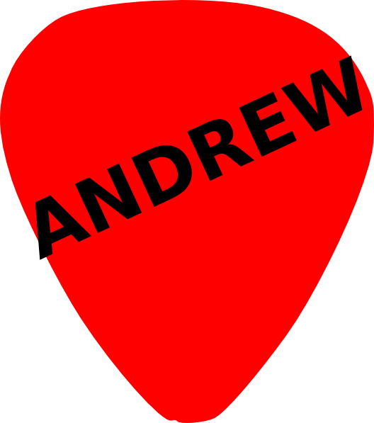 Guitar Pick For Andrew Clip Art - vector clip art ...