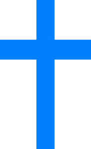 Blue Baptism Cross Clipart