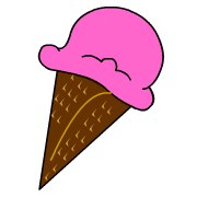Ice Cream Cone Clipart Pink - ClipArt Best