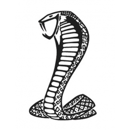 Car Cover Logo, Cobra Snake, Black