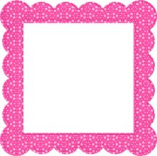 Pink square frame clipart
