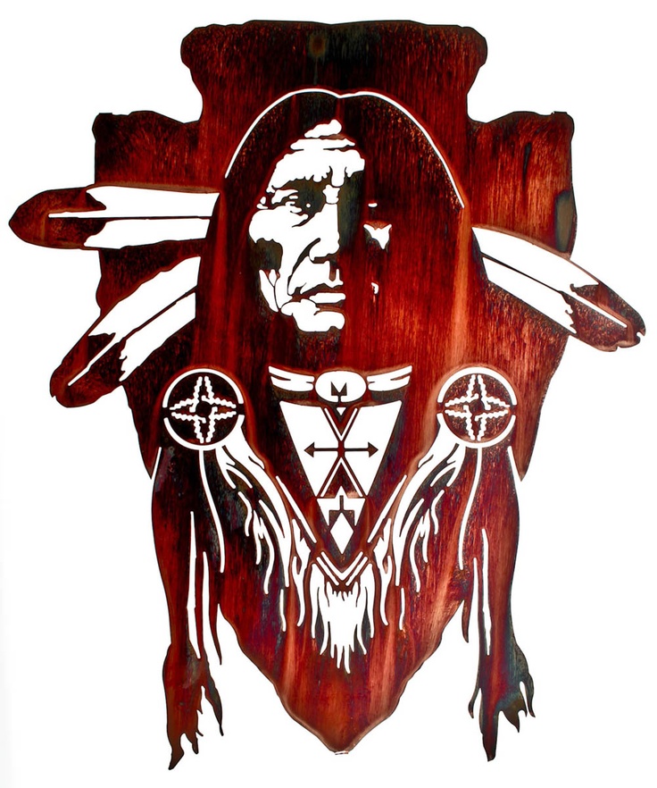 Native American Brave Wall Art | Native American Symbols ...