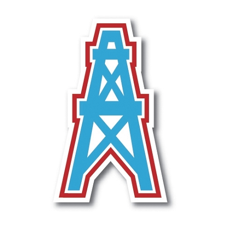 Houston Oilers Vinyl Die-Cut Decal / Sticker ** 4 Sizes **