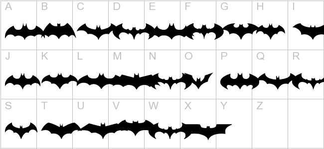 Download & Install Free Batman Logo Evolution tfb Font – Batman ...