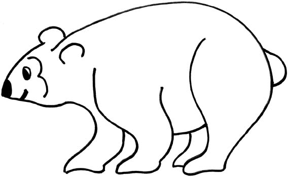 Oso clipart black and white
