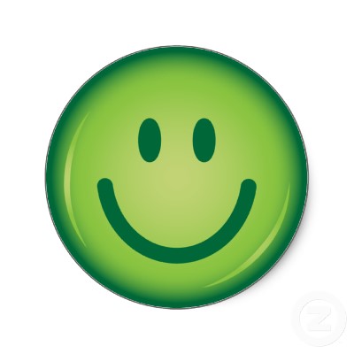 Image - Happy green smiley face sticker-p217875232188603710z85xz ...