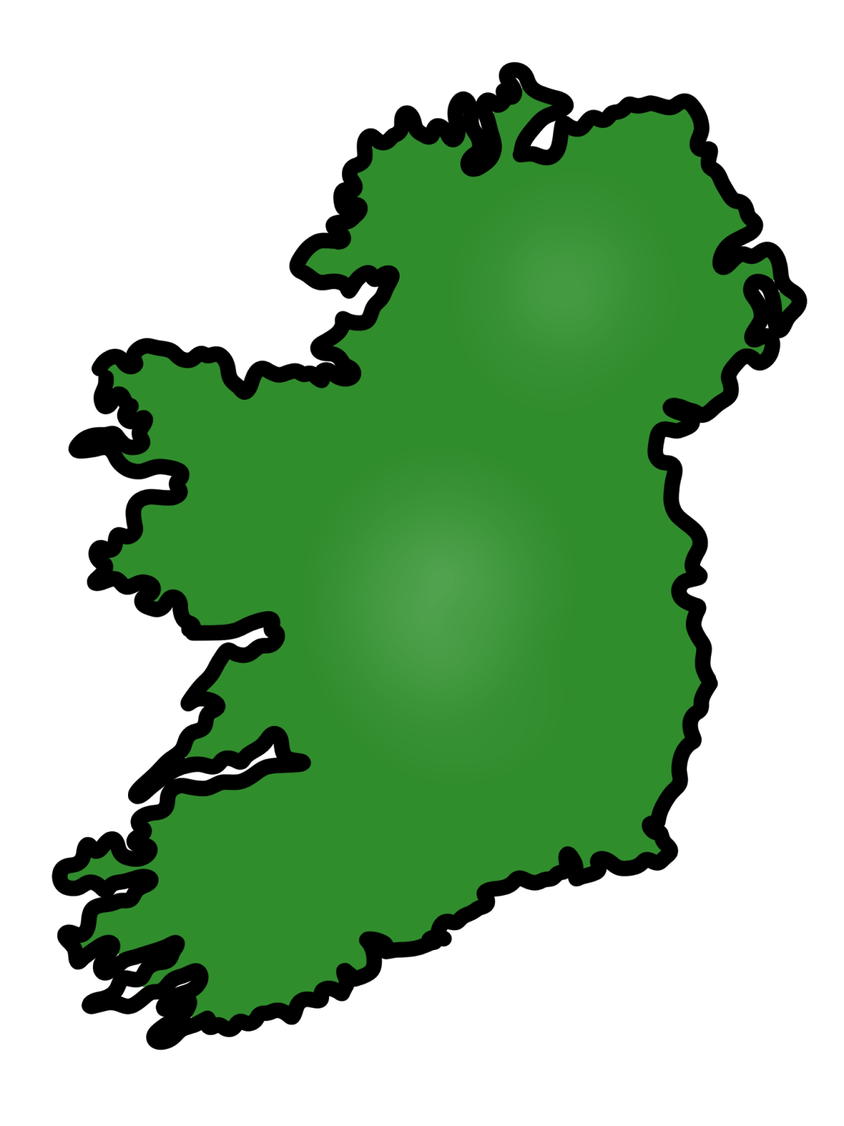 Simple Irish Map - ClipArt Best
