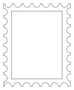 Postal Stamp Template Printout - EnchantedLearning.