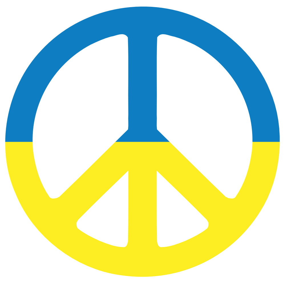Ukraine Peace Symbol Flag 3 Cnd Logo wordpress peacesymbol.org ...
