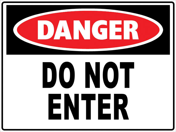 Do Not Enter Beware Owner Sign Car Stickers Decals