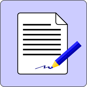 Sign Document Contract Icon clip art - vector clip art online ...