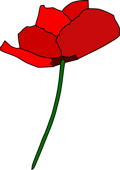 Poppy Flower clip art Free Vector