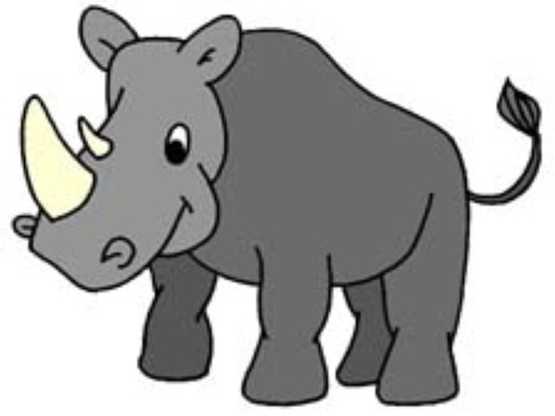 free baby rhino clipart - photo #45
