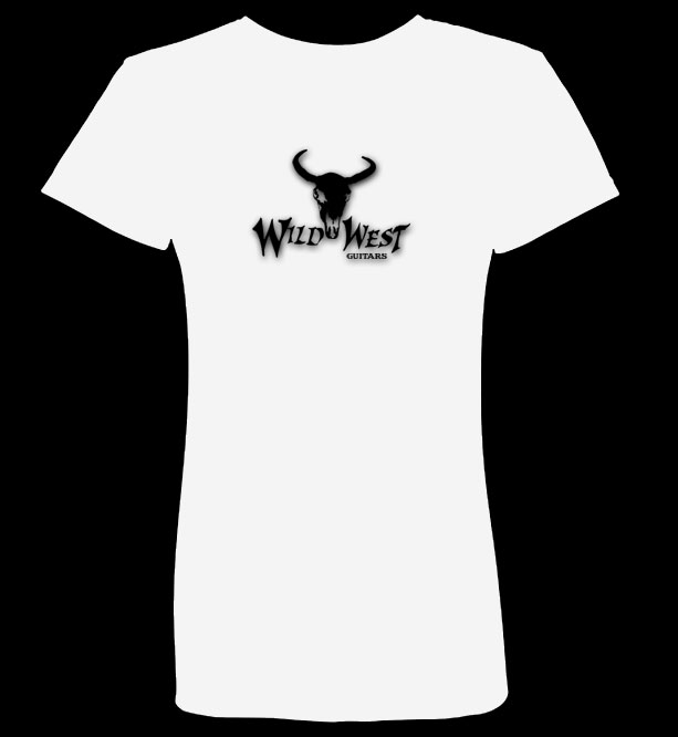 Wild West Guitars : Wild West Guitars Mens White T-Shirt - X Large