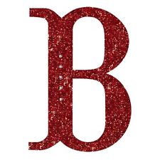 glitter red letters