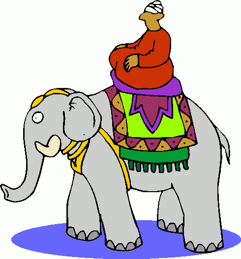indian_man_on_elephant_2 clipart - indian_man_on_elephant_2 clip art
