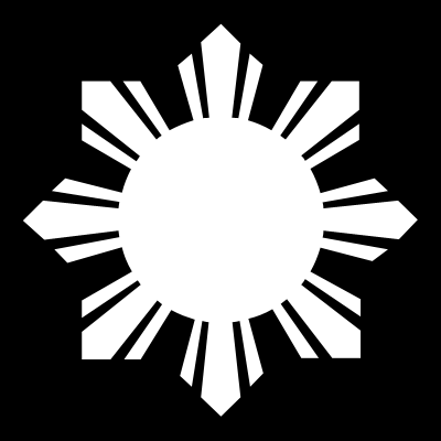 Philippines Flag Sun 2 Decal - Filipino Stickers - Ethnic Stickers ...