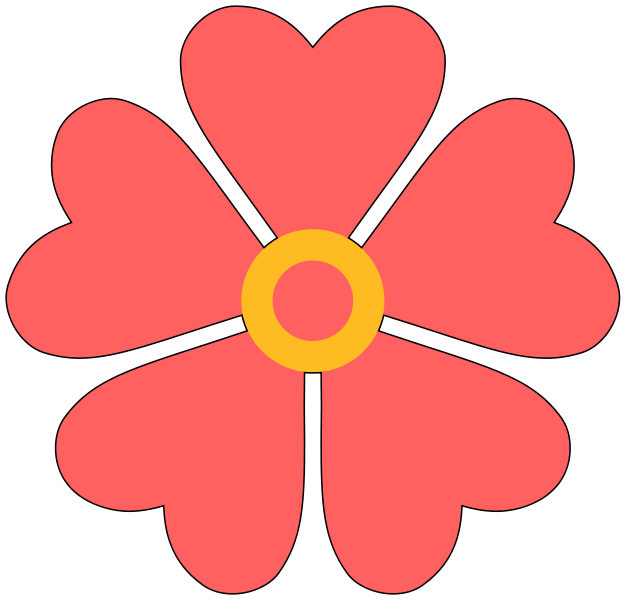 File:Flower with heart-shaped petals.svg