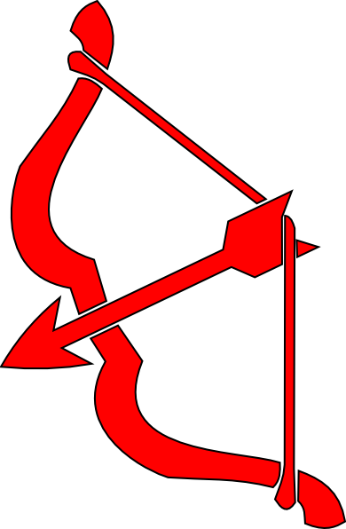 Cupid bow and arrow clip art