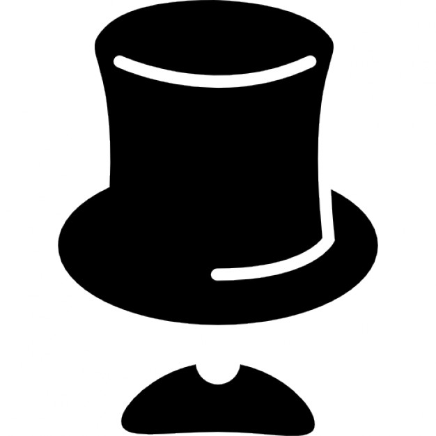 Magic hat with moustache Icons | Free Download