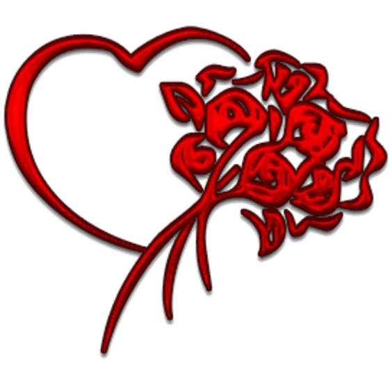 Clip art, Roses and Heart