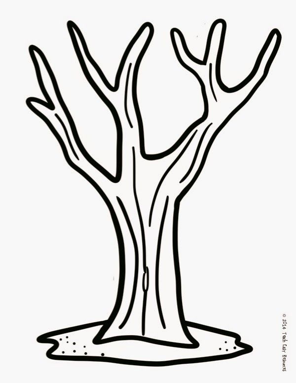 Printable Tree Template - AZ Coloring Pages