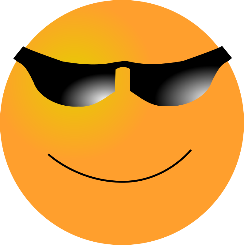 Clipart - Smiley: Cool