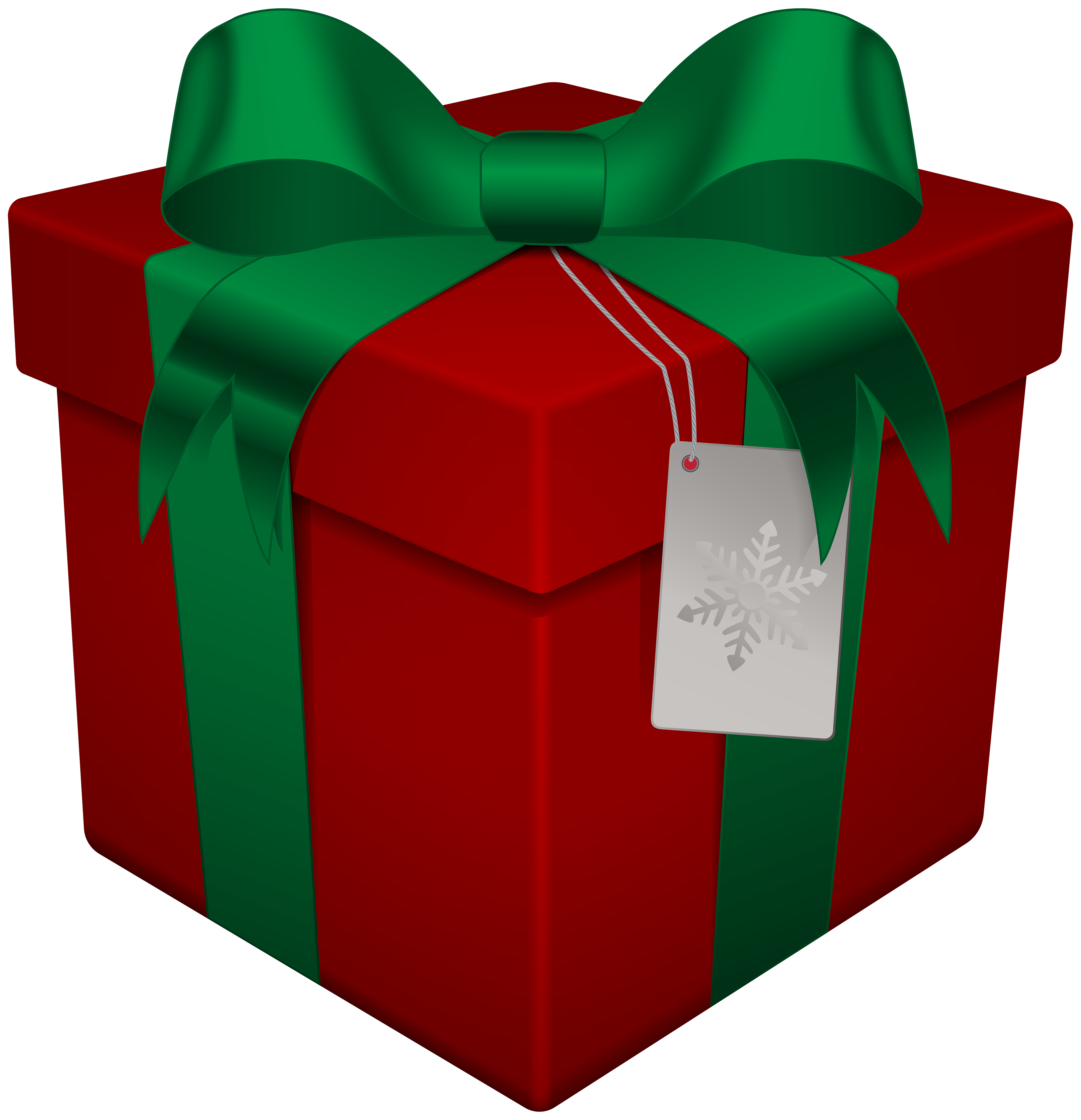 Christmas Gift Box Red Transparent PNG Clip Art