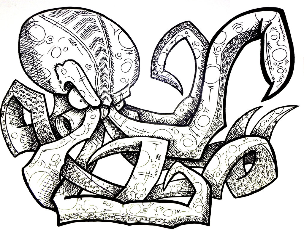 Drawing Octopus - ClipArt Best