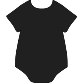 Black Baby Onesie Clipart Clipart - Free to use Clip Art Resource