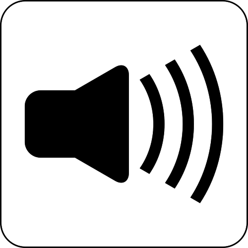 Vector image of sound loudspeaker icon | Public domain vectors