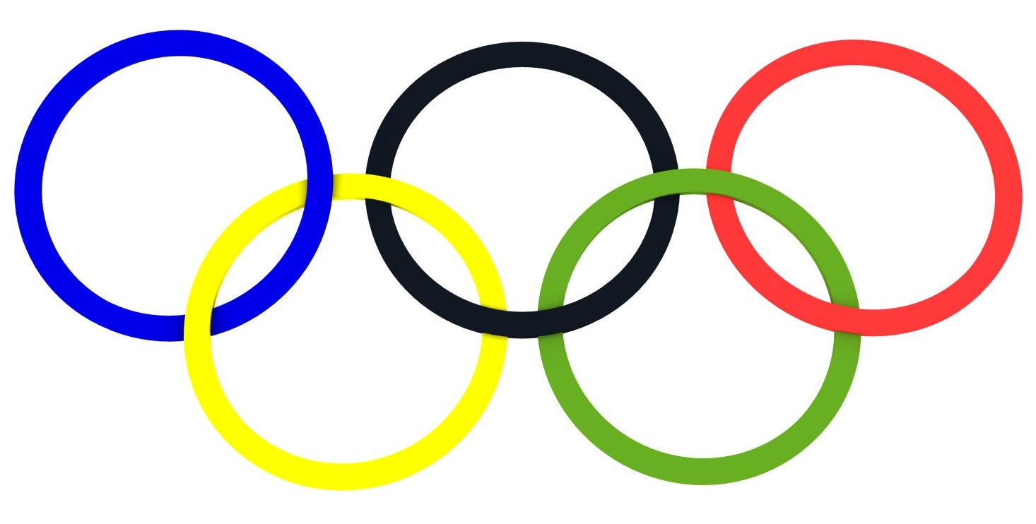 Olympic Rings On White - Cliparts and Others Art Inspiration