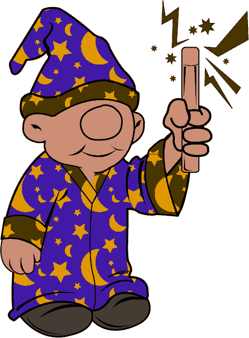 Free Clip-Art: People Â» Funny Â» Cute little Wizard