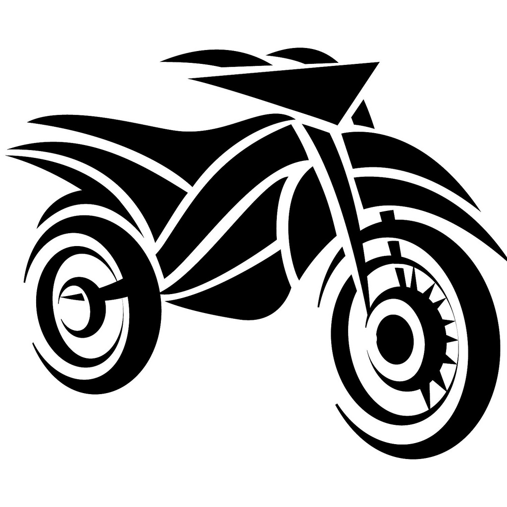 Motorcycle Line Drawing Clipart - Free to use Clip Art Resource