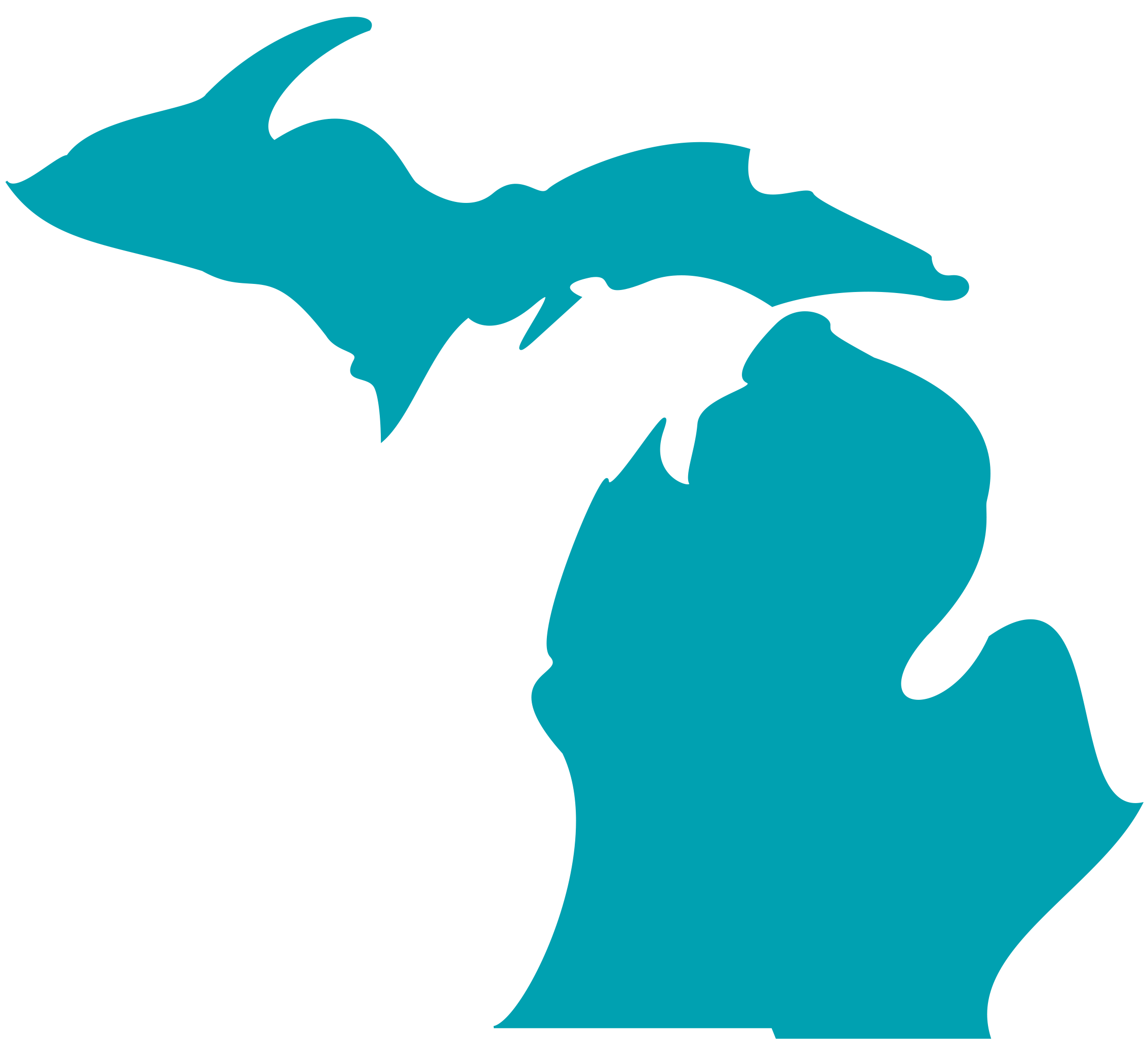 clipart michigan map - photo #18