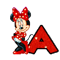 Minnie Mouse Disney Happy Valentine's Day Animated Alphabet Gif ...