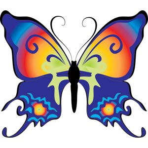 Beautiful Butterfly Clip Art, Vector Beautiful Butterfly - 1000 ...