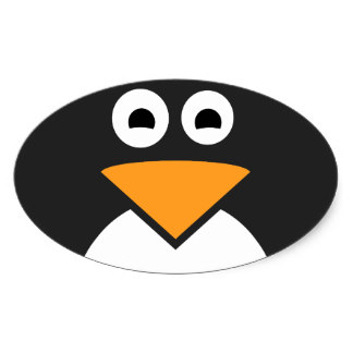 Penguin Face Stickers | Zazzle