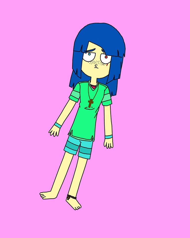 Cartoon Sister Jude in pyjamas (OC)