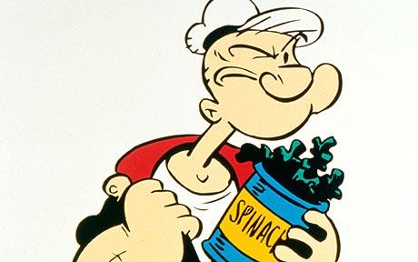 Popeye encourages children to eat more vegetables, claims study ...