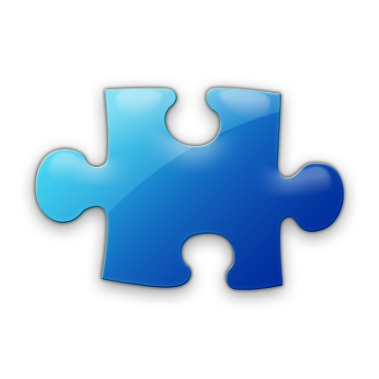 Blue puzzle icon #28387 - Free Icons and PNG Backgrounds