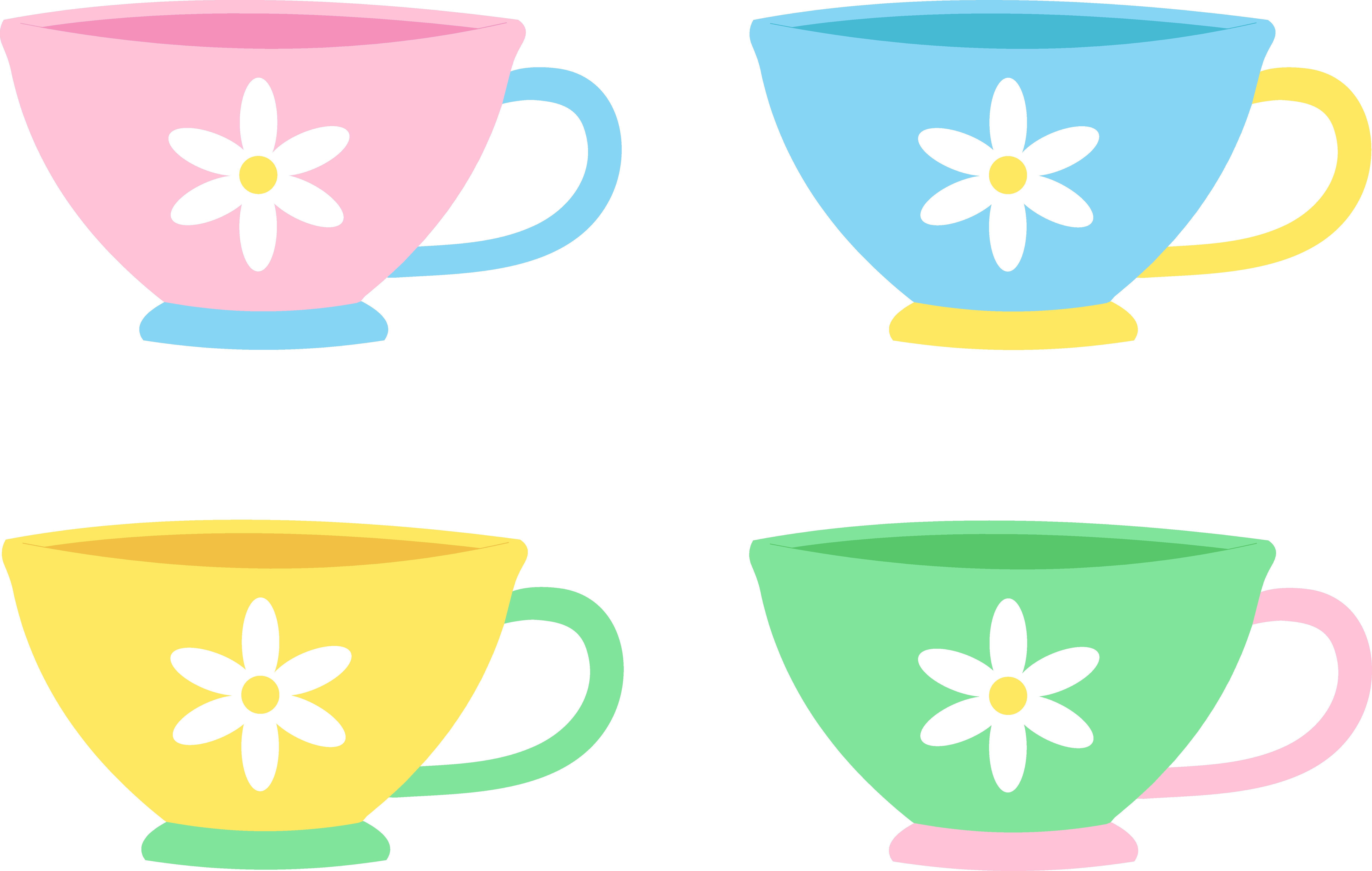 Tea cups clip art