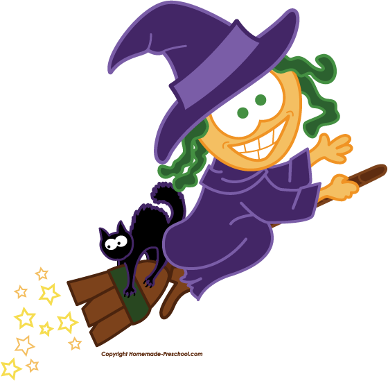 Free clipart halloween witch