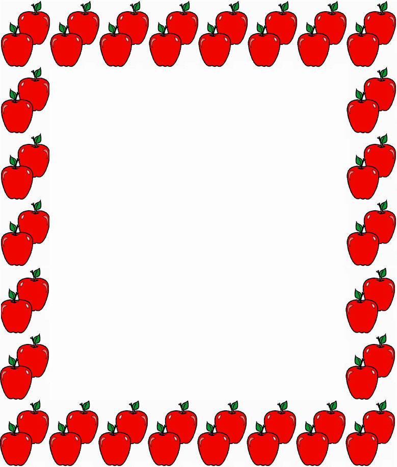Apple Borders And Frames Clipart