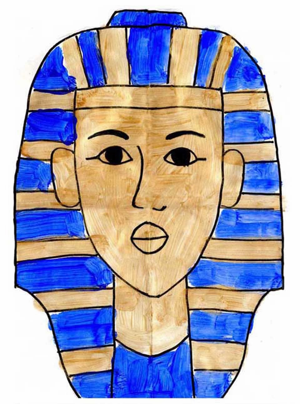 How To Draw King Tut - Art Projects for Kids