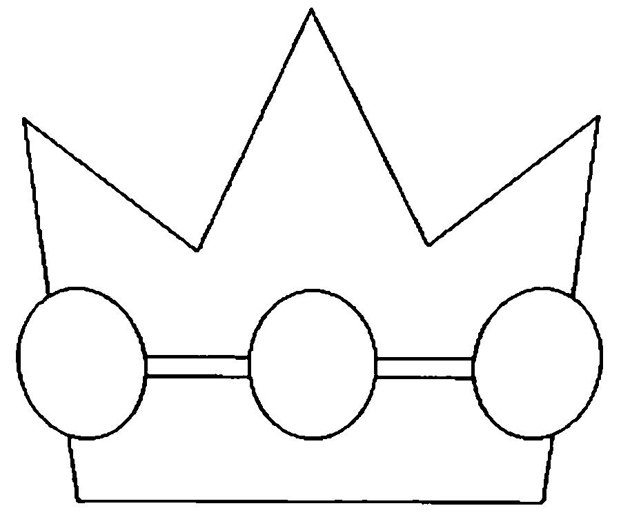 470 views Crown Free Coloring pages online print.