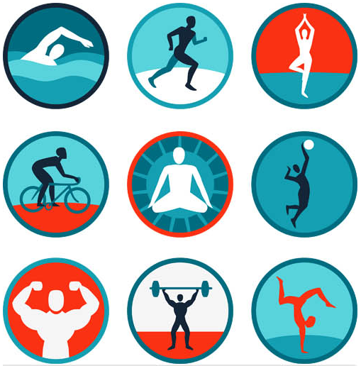 Fitness and Sport Logo vector | AI format free vector download ...