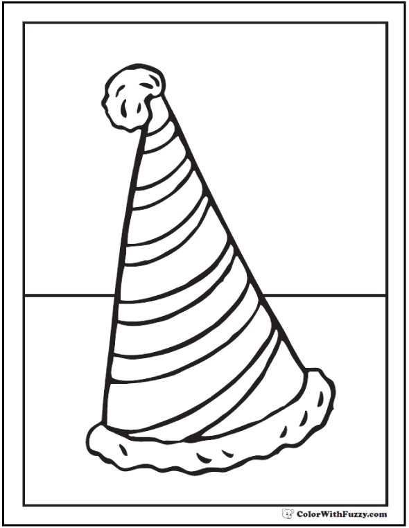 55+ Birthday Coloring Pages: Customizable PDF